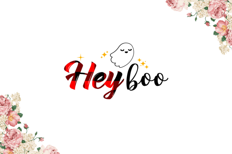 Red Buffalo Hey Boo Diy Crafts Svg Files For Cricut, Silhouette Sublimation Files