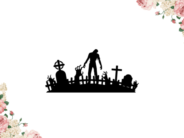 Halloween 2021, scary cemetery diy crafts svg files for cricut, silhouette sublimation files graphic t shirt