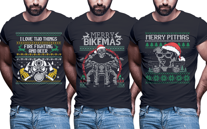 124 ugly christmas Tshirt designs bundle part2