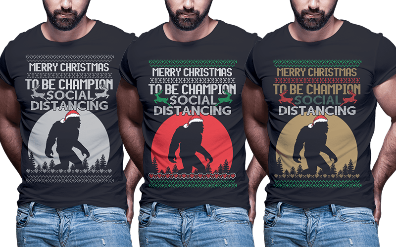 t-shirt vector 124 ugly christmas Tshirt designs bundle part2