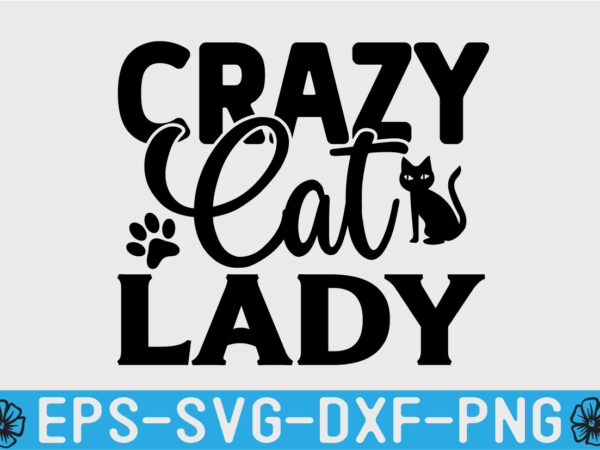 Cat svg quotes design template