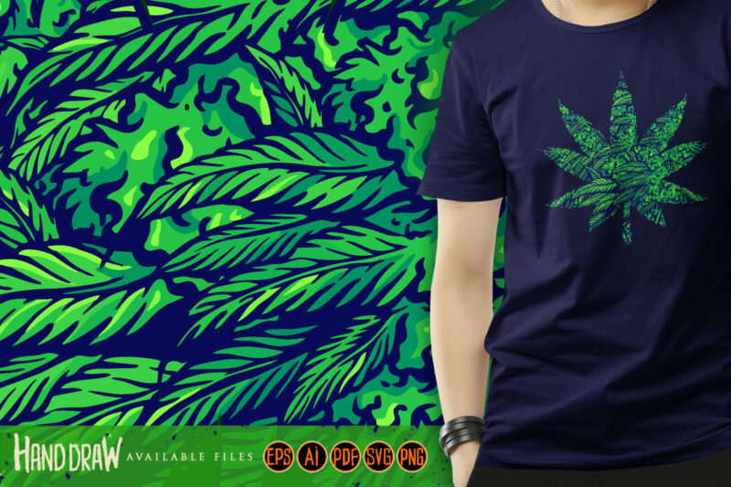 Cannabis Marijuana Leaf Illustrations