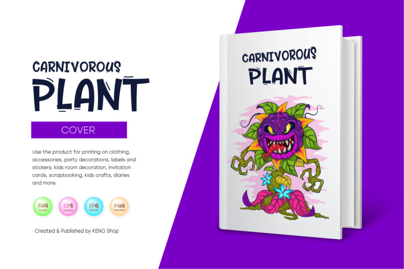 Cartoon carnivorous plant.