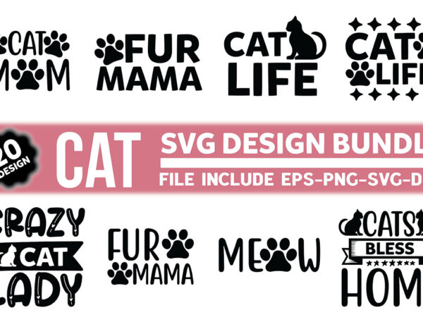 Cat svg design bundle Cat svg design bundle