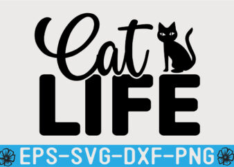 Cat SVG Quotes Design Template