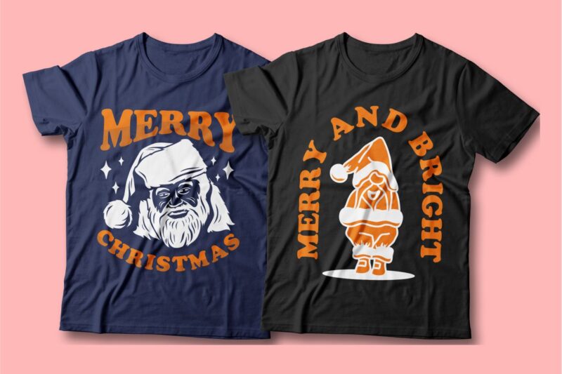 Christmas t-shirt designs bundle