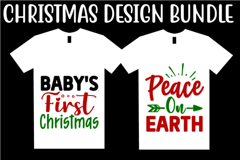 t-shirt vector Christmas SVG T shirt Design Bundle