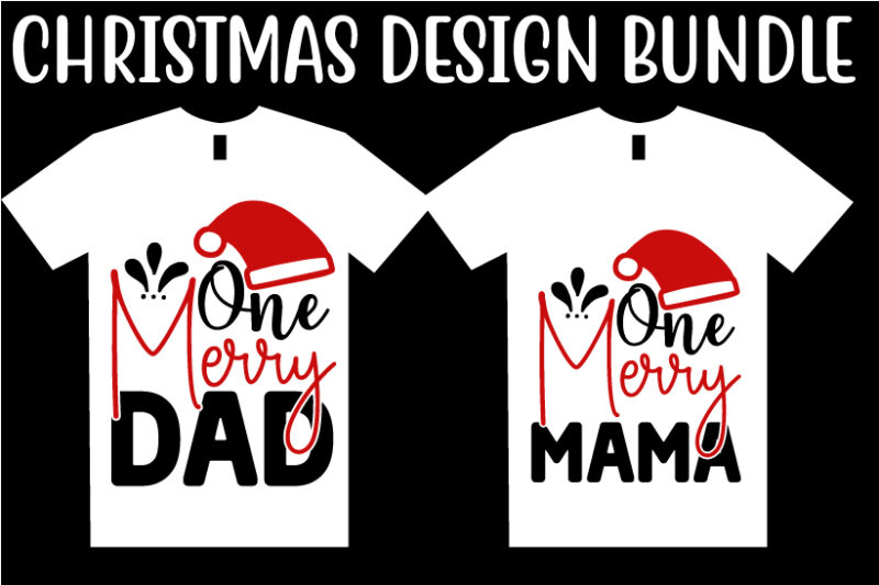 t-shirt vector Christmas SVG T shirt Design Bundle