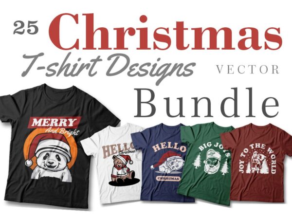 Christmas t-shirt designs vector bundle, christmas slogans, christmas greetings, christmas sublimation bundle