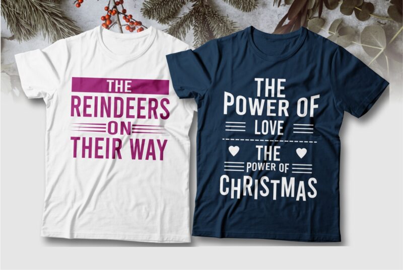 t-shirt vector Christmas sayings and quotes t-shirt designs bundle, Christmas sublimation bundle