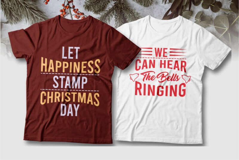 t-shirt vector Christmas sayings and quotes t-shirt designs bundle, Christmas sublimation bundle