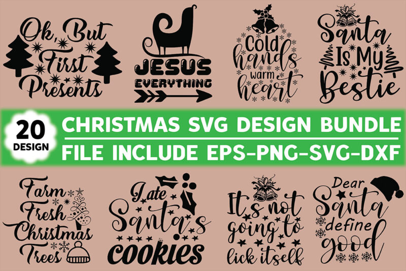 Christmas Svg Design Bundle