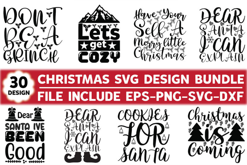 t-shirt vector Christmas Svg Design Bundle