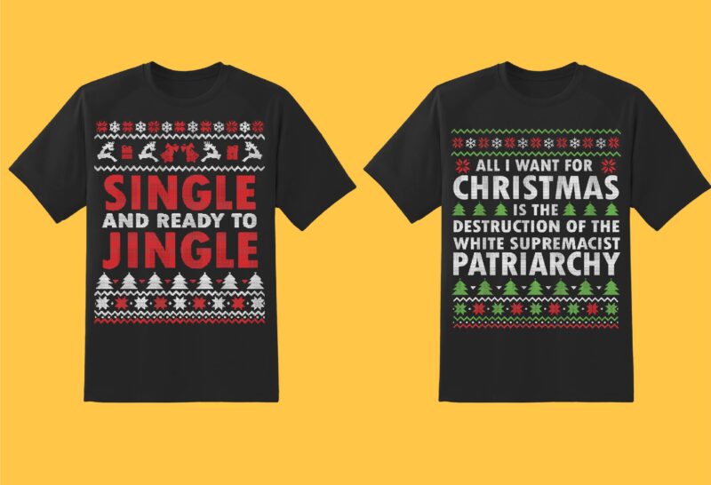 Christmas Big Bundle Part 1 – 90 Tshirt Designs – 90% OFF