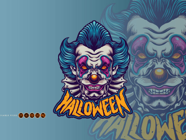 Halloween character scary and horror clown graphic t shirt
