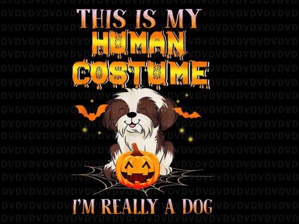 This is my human costume i’m really a dog png, pumpkin halloween png, pumpkin png, dog halloween png, dog png, t shirt designs for sale