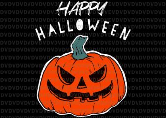 Happy Halloween Jack O Lantern Svg, Happy Halloween Svg, Pumpkin Halloween Svg, Jack O Lantern Svg, Halloween Svg graphic t shirt