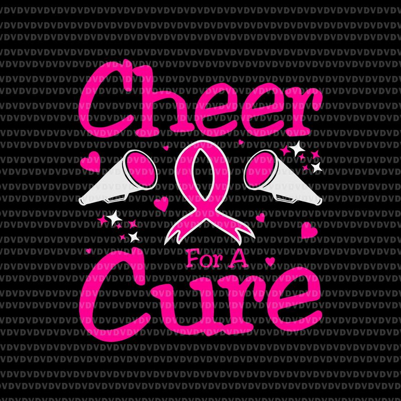 Cheer For A Cure Breast Cancer Awareness Svg, Breast Cancer Awareness
