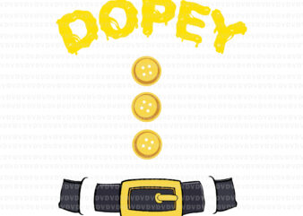 Dopey Dwarf Halloween Svg, Halloween Svg, Family Dopey Svg t shirt vector illustration