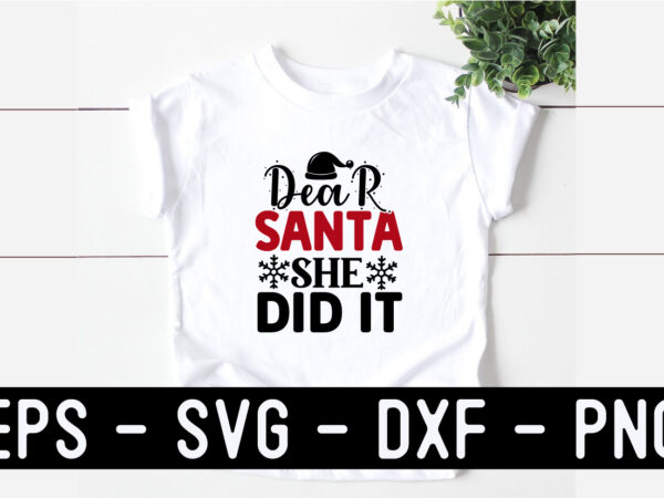 Christmas svg t shirt design template