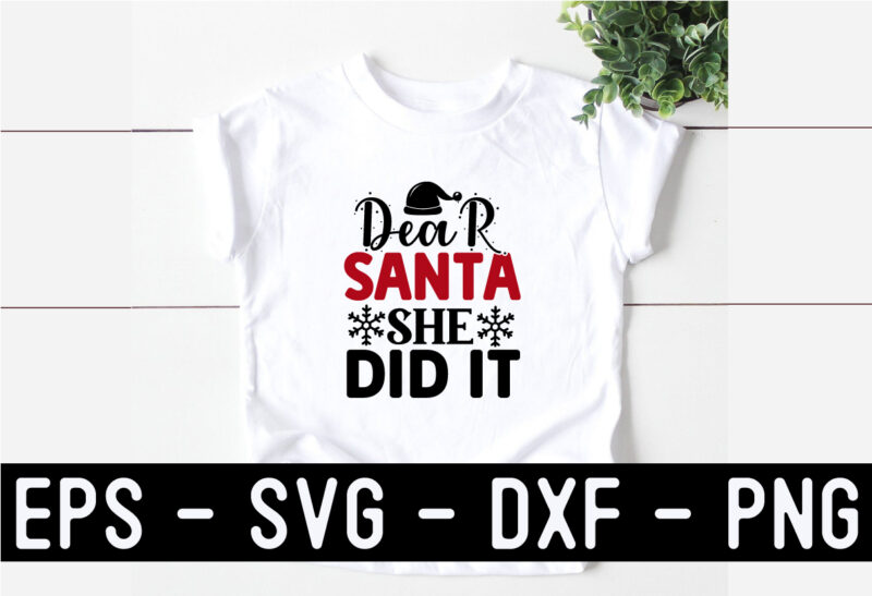 Christmas SVG T shirt Design Template