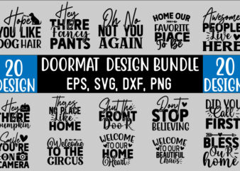 Doormat SVG T shirt Design Bundle