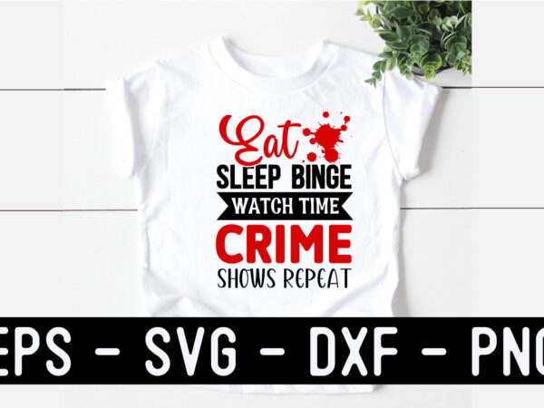 True crime svg t shirt design template