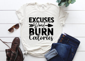 Workout SVG T shirt Design Template