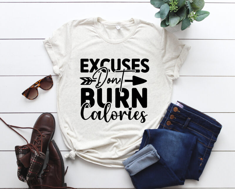 Workout SVG T shirt Design Template