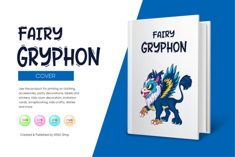 Fairy Cartoon Gryphon.