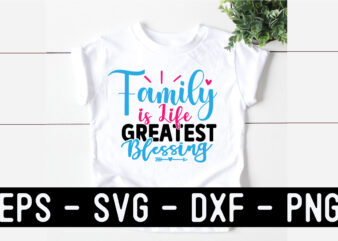 Family SVG T shirt design Template