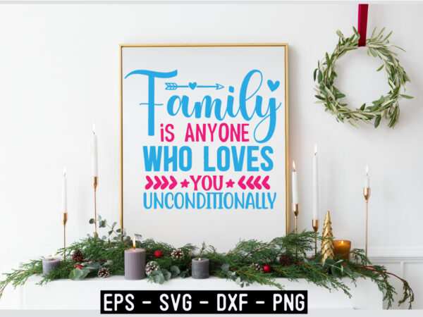 Family svg t shirt design template