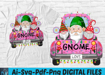 Merry Christmas Gnome Truck, Gnomes, Christmas Gnomes, Gnomes In Truck, Sublimation Design, Sublimation Design Download, Christmas Truck, Christmas Clipart, Printable