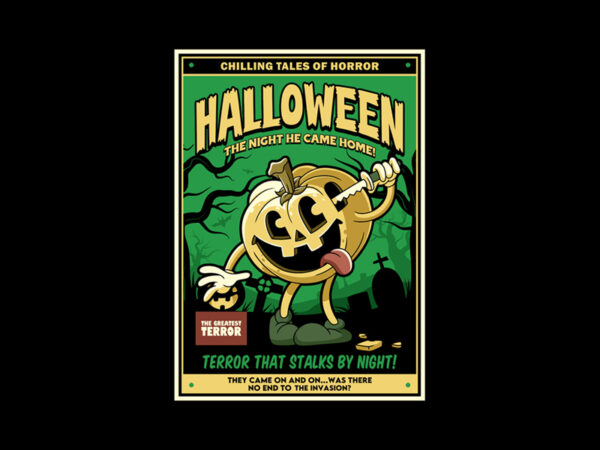 Halloween terror graphic t shirt