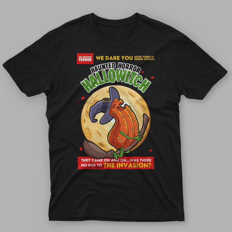 t-shirt vector HALLOWITCH