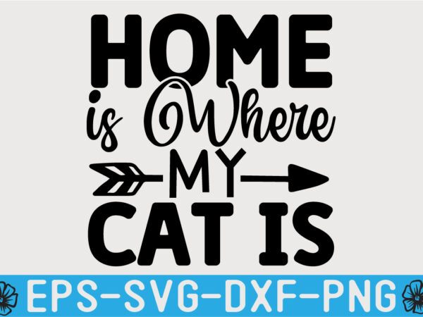 Cat svg quotes design template