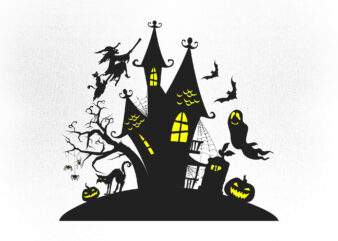 Halloween svg, Horror Castle, Halloween Castle, Spooky vibes svg, halloween shirt svg, halloween svg, cut files, fall svg, halloween mug, halloween tumbler, cricut svg, trick or treat, png file for