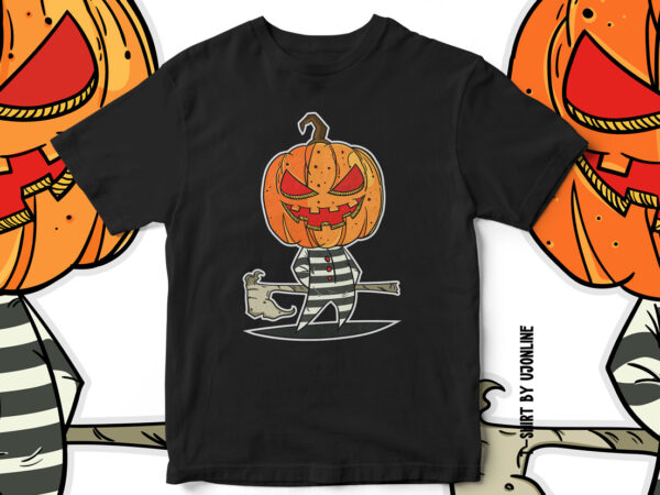Halloween character, halloween t-shirt design, funny character, halloween, witch, scary, funny halloween t-shirt design, pumpkin, pumpkin face