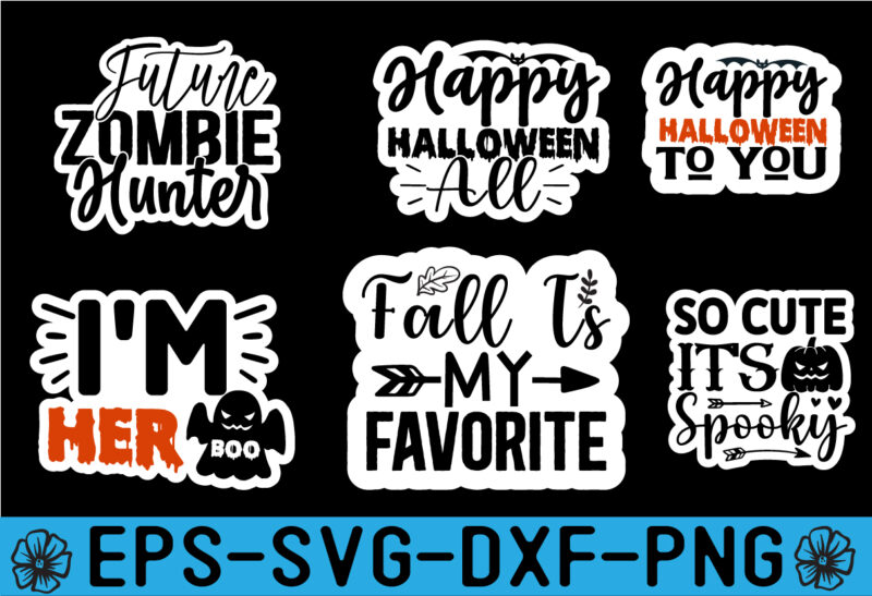 Halloween stickers Design Bundle