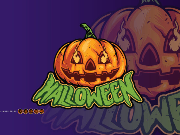 Halloween jack o lantern pumpkin character graphic t shirt