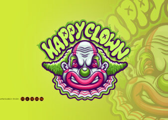 Happy Clown Spooky Halloween Mascot