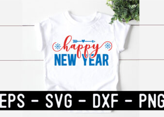 New Year SVG T shirt design Template