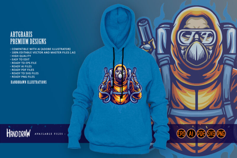 Covid 19 fighters ready to fight illustration