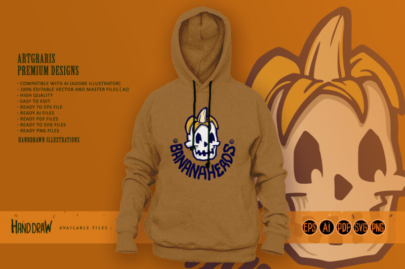 Banana Heads Logo Illustrations