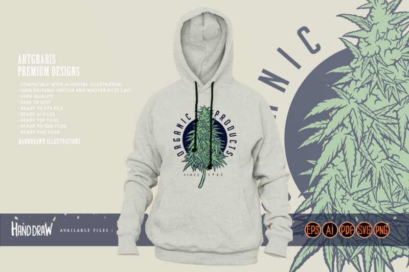 Cannabis Plant Organic Products Logo