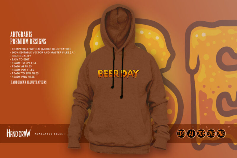 Beer Day Typeface Lettering Texture