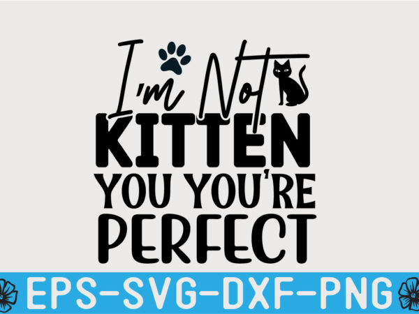 Cat svg quotes design template