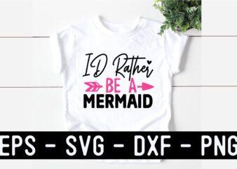 Mermaid SVG Quotes design Template