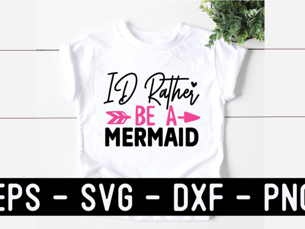 Mermaid svg quotes design template