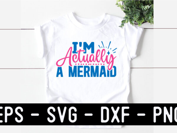 Mermaid svg quotes design template